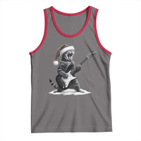 Funny Cat Guitar Tank Top Rock and Roll Christmas - Wonder Print Shop