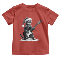 Funny Cat Guitar Toddler T Shirt Rock and Roll Christmas - Wonder Print Shop