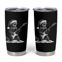 Funny Cat Guitar Tumbler Cup Rock and Roll Christmas - Wonder Print Shop