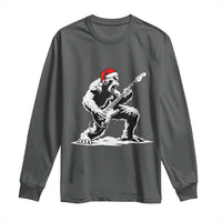 Funny Bigfoot Guitar Long Sleeve Shirt Rock and Roll Christmas - Wonder Print Shop