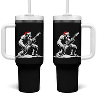 Funny Bigfoot Guitar Tumbler With Handle Rock and Roll Christmas - Wonder Print Shop