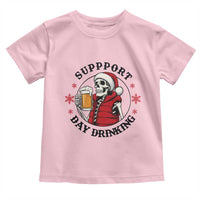 Funny Skeleton Beer Christmas Toddler T Shirt Support Day Drinking - Wonder Print Shop