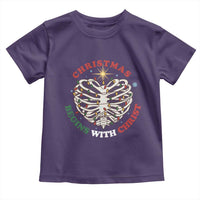 Funny Skeleton Christian Toddler T Shirt Christmas Begins With Christ - Wonder Print Shop