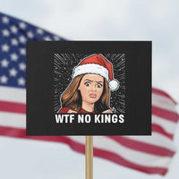 No Kings Protest Sign Funny Doll Face Meme Christmas - Wonder Print Shop