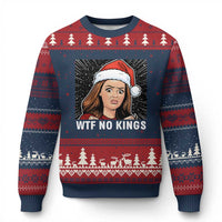 No Kings Ugly Christmas Sweater Funny Doll Face Meme Xmas - Wonder Print Shop