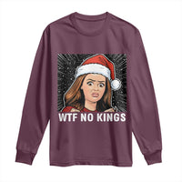 No Kings Long Sleeve Shirt Funny Doll Face Meme Christmas - Wonder Print Shop
