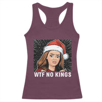No Kings Racerback Tank Top Funny Doll Face Meme Christmas - Wonder Print Shop
