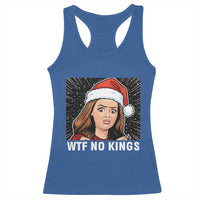 No Kings Racerback Tank Top Funny Doll Face Meme Christmas - Wonder Print Shop