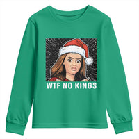 No Kings Youth Sweatshirt Funny Doll Face Meme Christmas - Wonder Print Shop