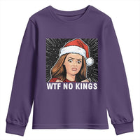 No Kings Youth Sweatshirt Funny Doll Face Meme Christmas - Wonder Print Shop