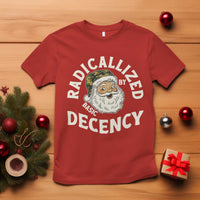 Funny Santa Camo Christmas T Shirt Radicalized By Basic Decency - Wonder Print Shop