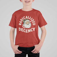 Funny Santa Camo Christmas T Shirt For Kid Radicalized By Basic Decency - Wonder Print Shop