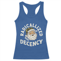 Funny Santa Camo Christmas Racerback Tank Top Radicalized By Basic Decency - Wonder Print Shop