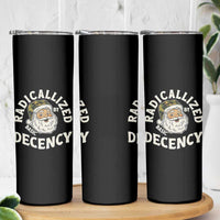Funny Santa Camo Christmas Skinny Tumbler Radicalized By Basic Decency - Wonder Print Shop