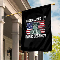 Statue of Liberty Patriotic Garden Flag Radicalized By Basic Decency - Wonder Print Shop