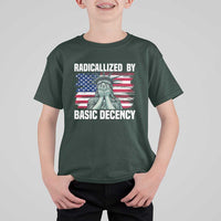Statue of Liberty Patriotic T Shirt For Kid Radicalized By Basic Decency - Wonder Print Shop