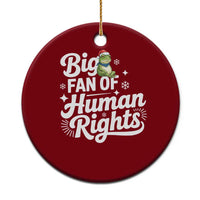 Resist Frog Xmas Ceramic Ornament Big Fan Of Human Rights Political Meme - Wonder Print Shop
