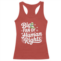 Resist Frog Christmas Racerback Tank Top Big Fan Of Human Rights Political Meme - Wonder Print Shop