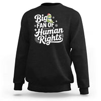 Resist Frog Christmas Sweatshirt Big Fan Of Human Rights Political Meme - Wonder Print Shop