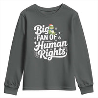 Resist Frog Christmas Youth Sweatshirt Big Fan Of Human Rights Political Meme - Wonder Print Shop