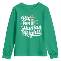 Resist Frog Christmas Youth Sweatshirt Big Fan Of Human Rights Political Meme - Wonder Print Shop