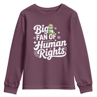 Resist Frog Christmas Youth Sweatshirt Big Fan Of Human Rights Political Meme - Wonder Print Shop