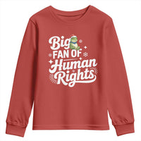 Resist Frog Christmas Youth Sweatshirt Big Fan Of Human Rights Political Meme - Wonder Print Shop