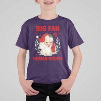 Funny Santa Christmas T Shirt For Kid Big Fan Of Human Rights - Wonder Print Shop
