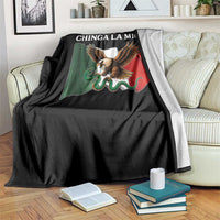 Immigration Rights Protest Throw Blanket Chinga La Migra Anti Fascism - Wonder Print Shop