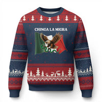 Chinga La Migra Ugly Christmas Sweater Immigration Rights Anti Fascism Protest - Wonder Print Shop