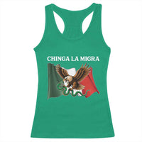 Chinga La Migra Racerback Tank Top Immigration Rights Anti Fascism Protest - Wonder Print Shop
