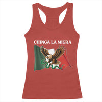 Chinga La Migra Racerback Tank Top Immigration Rights Anti Fascism Protest - Wonder Print Shop