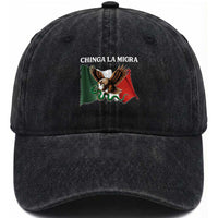 Immigration Rights Protest Washed Cotton Baseball Cap Chinga La Migra Anti Fascism