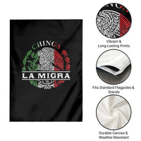 Chinga La Migra Garden Flag Immigration Rights Anti Fascism Protest - Wonder Print Shop