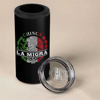 Chinga La Migra 4 in 1 Can Cooler Tumbler Immigration Rights Anti Fascism Protest - Wonder Print Shop