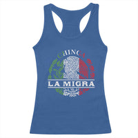 Chinga La Migra Racerback Tank Top Immigration Rights Anti Fascism Protest - Wonder Print Shop