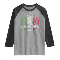 Chinga La Migra Raglan Shirt Immigration Rights Anti Fascism Protest - Wonder Print Shop