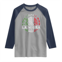 Chinga La Migra Raglan Shirt Immigration Rights Anti Fascism Protest - Wonder Print Shop