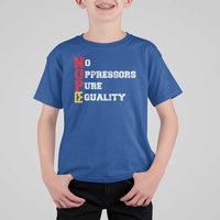No Kings T Shirt For Kid No Oppressors Pure Equality - Wonder Print Shop
