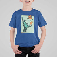 No Kings T Shirt For Kid Statue of Liberty Political Protest - Wonder Print Shop