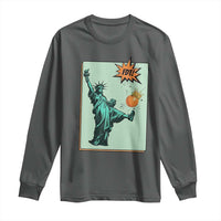 No Kings Long Sleeve Shirt Statue of Liberty Political Protest - Wonder Print Shop