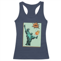 No Kings Racerback Tank Top Statue of Liberty Political Protest - Wonder Print Shop