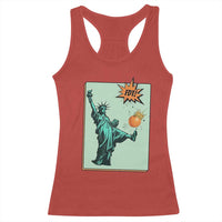 No Kings Racerback Tank Top Statue of Liberty Political Protest - Wonder Print Shop