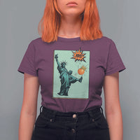 No Kings T Shirt For Women Statue of Liberty Political Protest - Wonder Print Shop