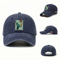 No Kings Washed Cotton Baseball Cap Statue of Liberty Political Protest