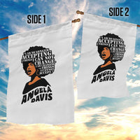 Angela Davis Inspirational Quote Garden Flag I Am No Longer Accepting The Things I Cannot Change