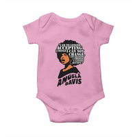 Angela Davis Inspirational Quote Baby Onesie I Am No Longer Accepting The Things I Cannot Change - Wonder Print Shop