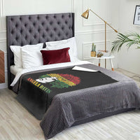 Angela Davis Throw Blanket Black History Month - Wonder Print Shop