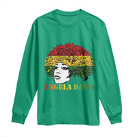 Angela Davis Long Sleeve Shirt Black History Month - Wonder Print Shop
