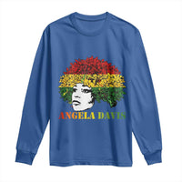 Angela Davis Long Sleeve Shirt Black History Month - Wonder Print Shop